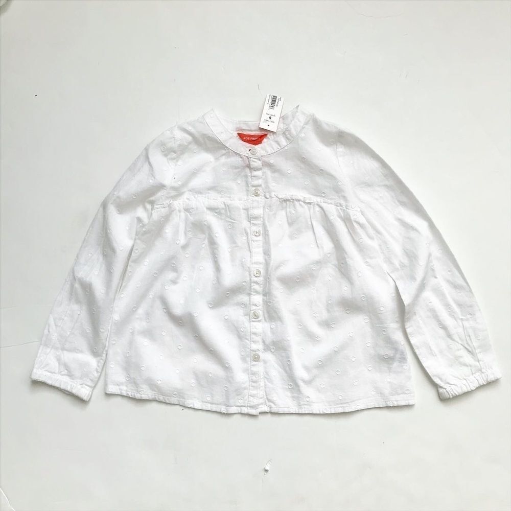 Joe Fresh NWT White button front blouse 5T